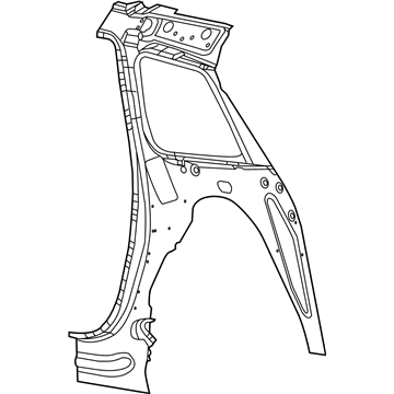Jeep 68312262AA Inner Quarter Panel