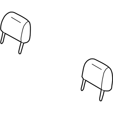 Mopar 1BN731L5AA Headrest, Taupe, Front