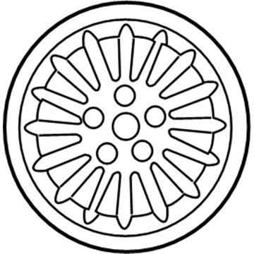 Chrysler TU70PAKAB Wheel, Alloy