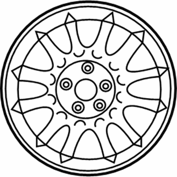 Chrysler 4782296AB Wheel, Alloy