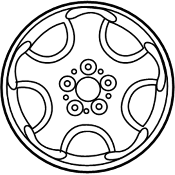 Dodge 4782289AA Wheel, Alloy