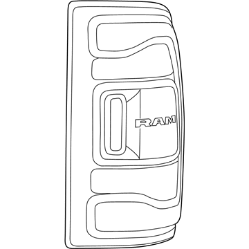 Mopar 68548946AB Lamp - Tail 68548946AB Mopar Lamp - Tail Illustration 1 of 1