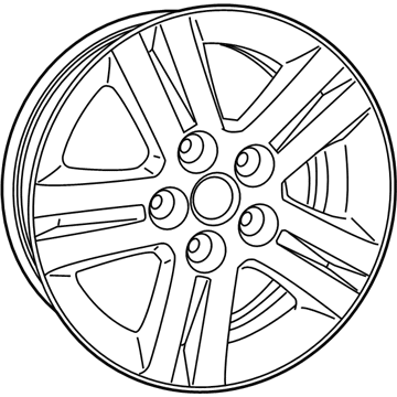 Dodge 1BD59GSAAE Wheel, Alloy