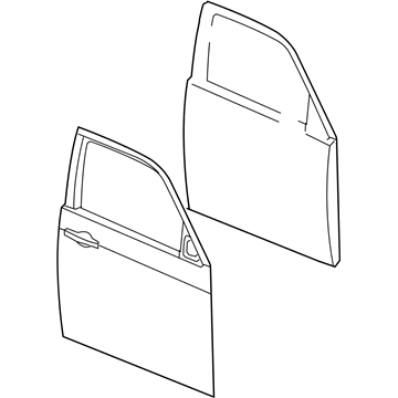 Mopar 5134170AP Door Shell, Front Passenger Side Mopar 5134170AP Door Shell, Front Passenger Side