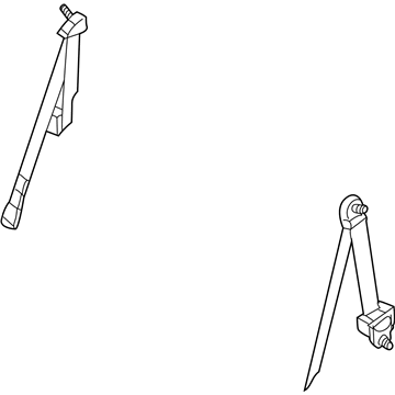 Chrysler XA961DVAI Rear Belt Assembly