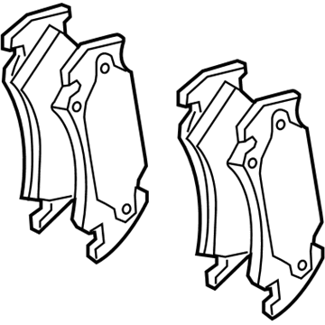 Dodge 5143402AB Brake Pads
