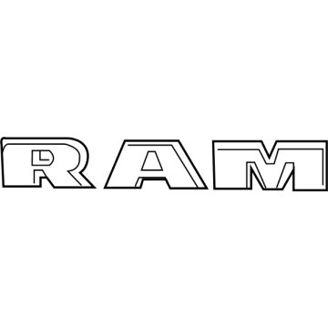 Ram C/V Emblem - 68140032AA