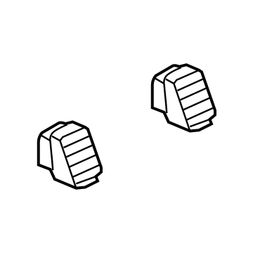 Mopar XB08DX9AA Air Outlet, Gray, Center Passenger Side