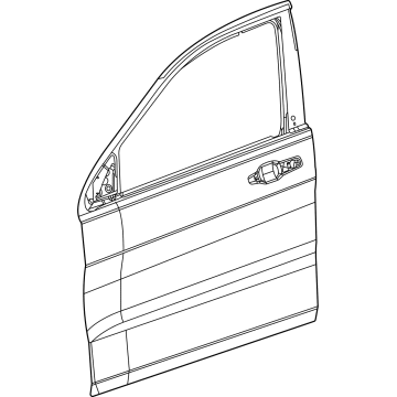 Mopar 68420663AJ Door - Front 68420663AJ Mopar Door - Front Illustration 1 of 1