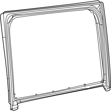 Jeep 68493632AC Glass Weatherstrip