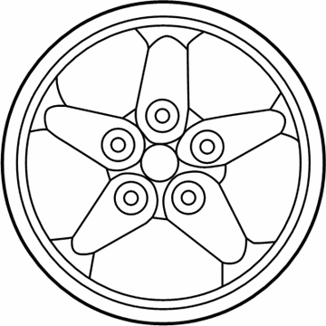 Jeep 1SZ98PAKAA Wheel, Alloy