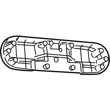 Mopar 1DR93DK2AA Reinforcement Panel, Beige, Rear Inner