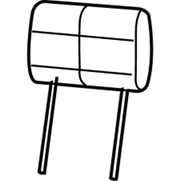 Mopar 1TY02DX9AA Headrest, Slate Gray, Front Mopar 1TY02DX9AA Headrest, Slate Gray, Front