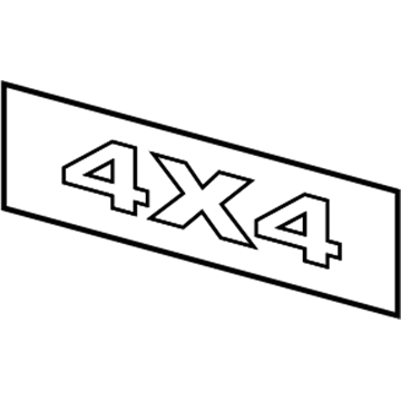 Jeep 55157091AD Nameplate