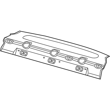 Dodge 1SW37DX9AF Package Tray Trim