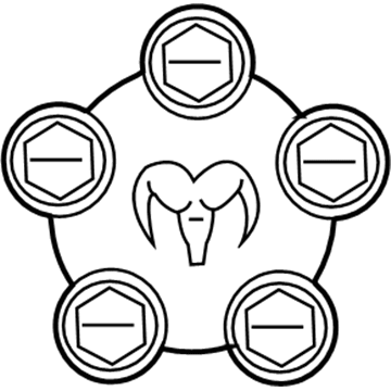 Dodge 52110398AA Center Cap