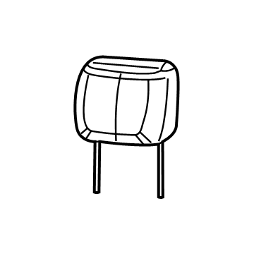 Mopar 5YU32LXKAA Headrest, Front Passenger Side Mopar 5YU32LXKAA Headrest, Front Passenger Side