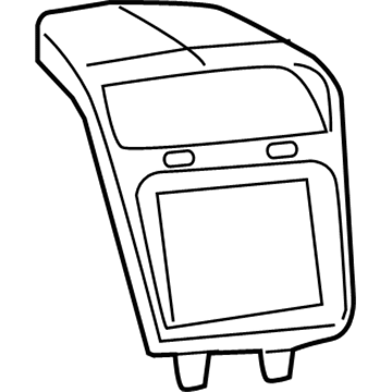 Dodge 1QC311XPAD Center Bezel