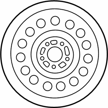 Chrysler MB929941 Wheel, Steel