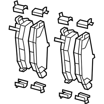 2018 Jeep Wrangler JK Brake Pad - 68003776AA