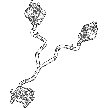 Mopar 68470244AG Muffler - Exhaust 68470244AG Mopar Muffler - Exhaust Illustration 1 of 1