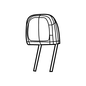 Dodge 7RS53U00AA Headrest, Outer