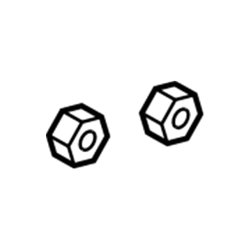 Dodge 34201358 Bumper Bracket Nut