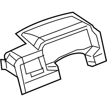 Mopar YF37XDVAC Cluster Bezel, Gray