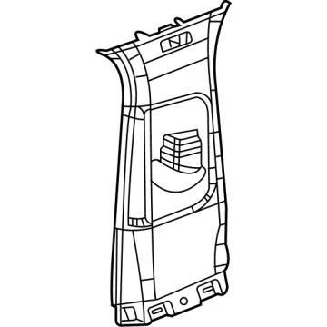 Jeep 6ML14TX7AD Upper Center Pillar Trim