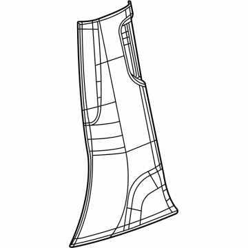 Jeep 6MN34TX7AA Lower Center Pillar Trim