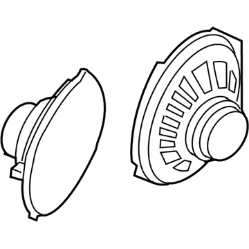Jeep 5091019AB Front Driver Speaker