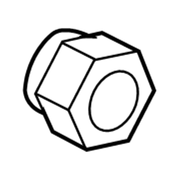Mopar 6104707AA High Mount Lamp Nut, Rear