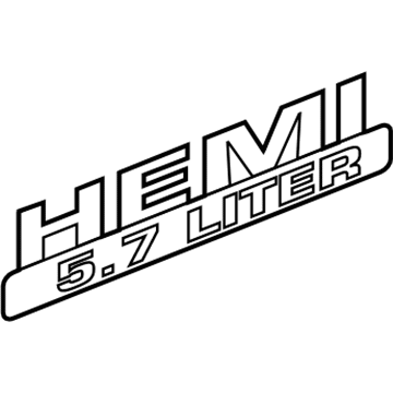 Ram 55078115AA Nameplate