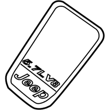 Jeep 53013718AC Engine Cover