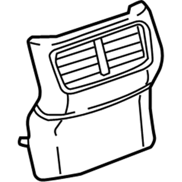 Mopar 5XQ82DX9AA End Cap, Black, Rear