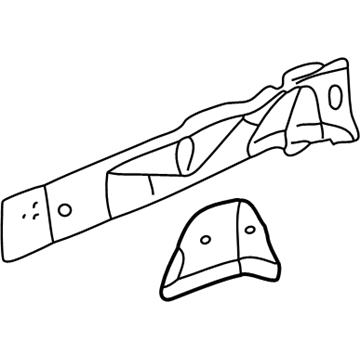 Mopar 4878663AA Lower Rail Reinforcement, Front