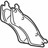 Dodge Ram 2500 Brake Pad - 1BP00281AA Brake Pads, Front