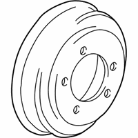 Chrysler Brake Drum - 4877433AG Drum, Black, Rear