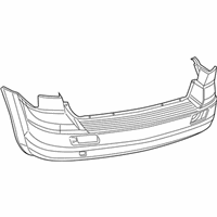 Dodge Journey Bumper Cover - 68034223AL Bumper Cover, Rear