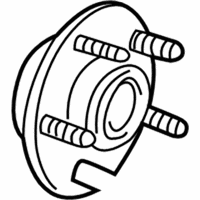 Chrysler Wheel Hub - 5003550AB Hub & Bearing, Rear