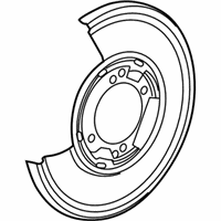 Dodge Sprinter 3500 Backing Plate - 4862655AA Backing Plate, Rear Driver Side