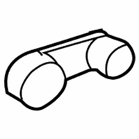 Chrysler Window Crank Handles - FW80BD5 Regulator Handle, Gray, Front