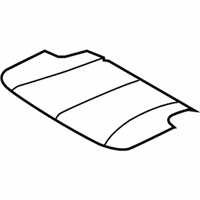 Jeep Commander Seat Cover - 1DU631J3AA Cushion Cover, Rear