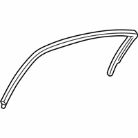 Chrysler 300M Weather Strip - 4780162AI Run Weatherstrip, Rear Upper Passenger Side