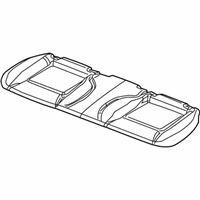 Dodge Seat Cover - 1HL211D5AB Cushion Cover, Slate Gray, Rear