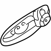 Dodge Stratus Door Handle - QA50TZZAF Handle, Outside, Rear Outer Passenger Side