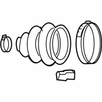 Dodge Grand Caravan CV Boot - 5161251AA Outer Boot, Front Passenger Side