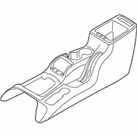 Jeep Liberty Center Console Base - 1AZ411DHAB Console Base, Slate Gray, Front Center