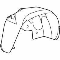 Chrysler Pacifica Wheelhouse - 4857648AD Wheelhouse Liner, Rear Passenger Side