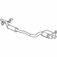 Chrysler Pacifica Exhaust Resonator - 4721556AE Resonator & Pipe, Rear